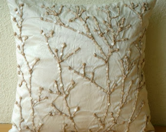 Beige Decorative Pillow