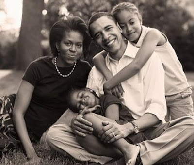 barack obama family. and your beautiful family.