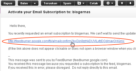 Cara Gampang Langganan Tulisan Terbaru Blogernas