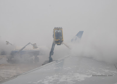 De-icing at Denver International Airport