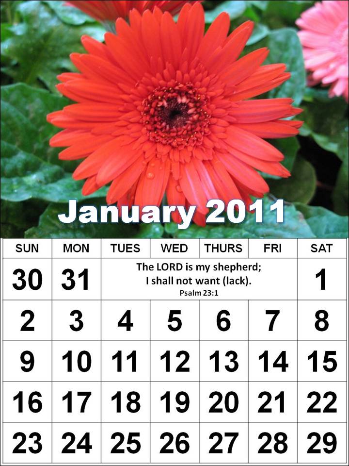 2011 calendar printable january. Christian January 2011
