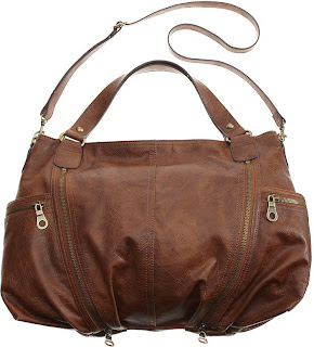 brown leather bag