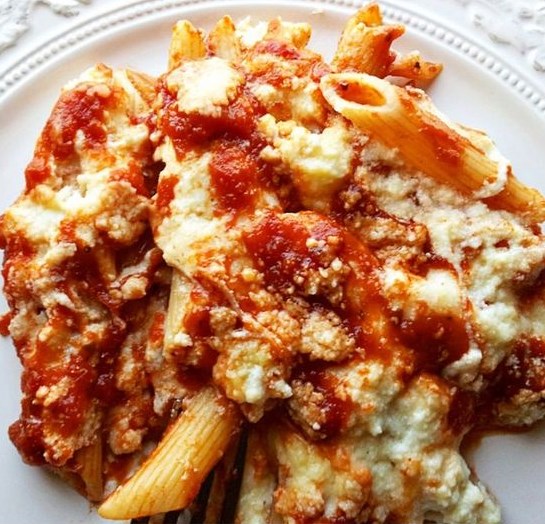 Baked Penne Rigate Recipe #dinner #meal