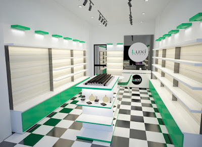 Thiết kế showroom mỹ phẩm LUXI BEAUTY