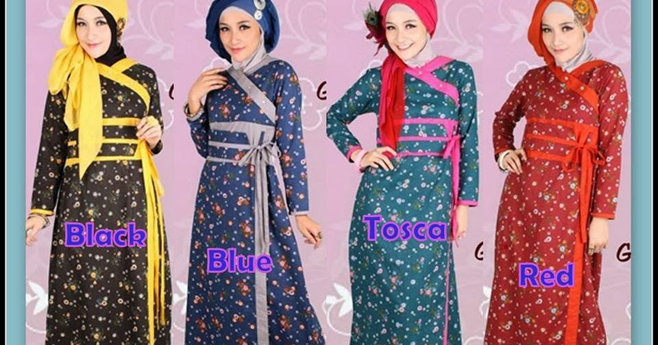 Busana Muslim  Murah Terbaru Model  Baju Muslim  Wanita 