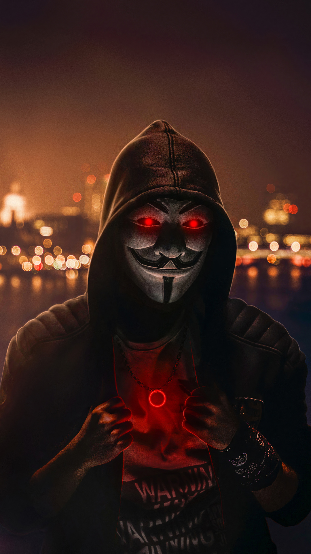 Anonymous Mask Red Eyes