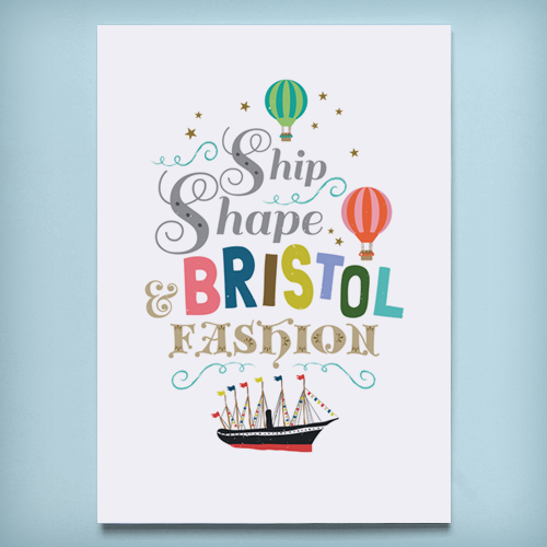  Ship Shape Bristol Art Print