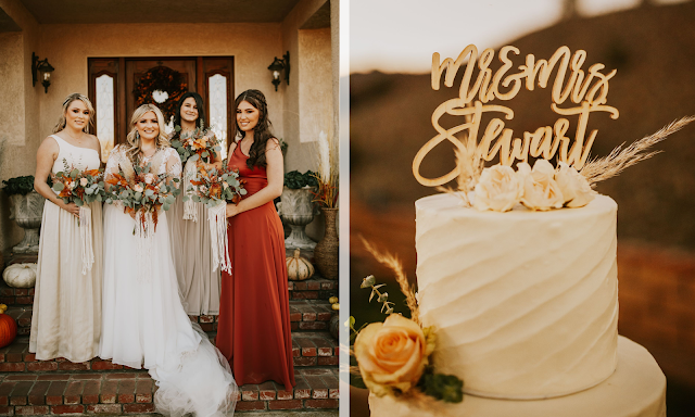 beautiful bridesmaids wedding cake