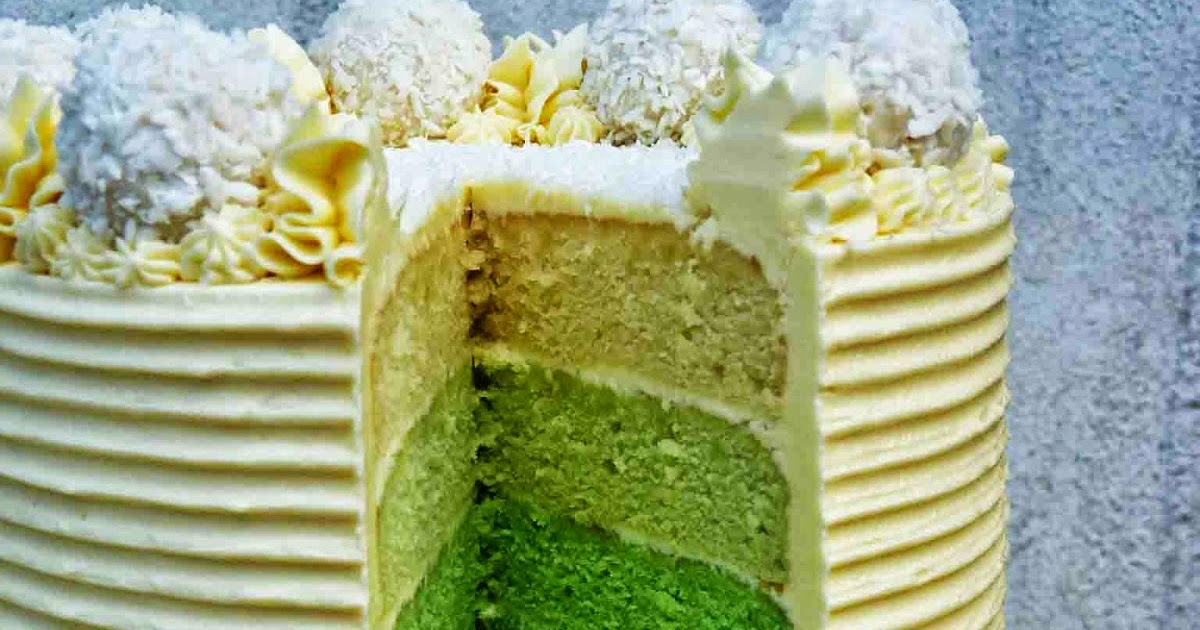 Resepi Kek Gula Melaka Pandan - Mudahnya b