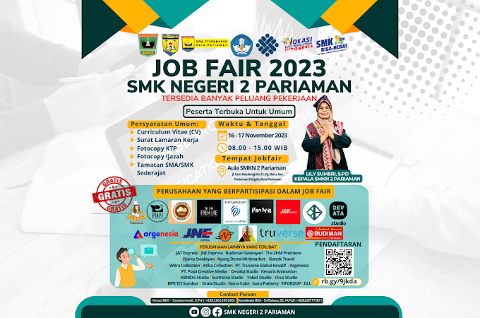 Job Fair SMK Negeri 2 Pariaman 2023