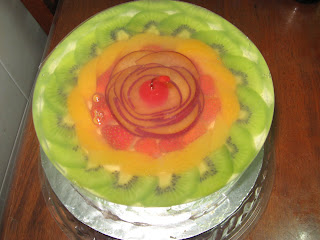 DAPUR KECIK: RESEPI FRUIT FLAN CAKE