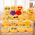 15CM Soft Emoji Yellow Round Cushion Emoticon