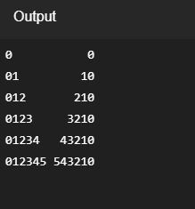 pattern printing in c language using loop