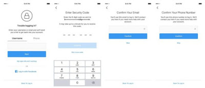 Instagram recovery verification