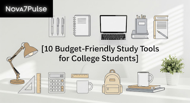 10 budget-friendly study tools for college students in 2025, displayed on a laptop screen for efficient learning