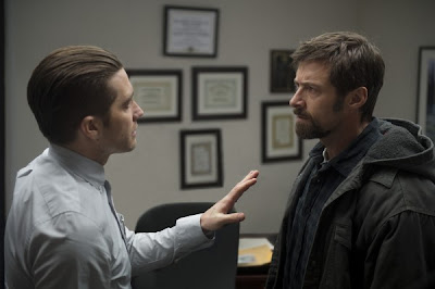 Jake Gyllenhaal and Hugh Jackman in Prisoners