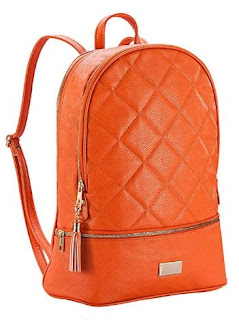 Backpack purse for women PU Leather Fashion Travel Casual Shoulder Bags School Bag Travel Daypacks for Girls, Orange&Coffee