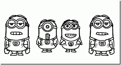 minions pintar coloreartusdibujos com a (5)