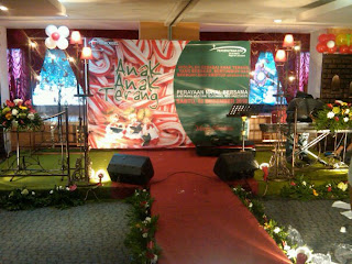 Dekorasi backdrop tema christmas