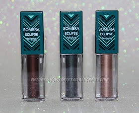 Sombras de ojos Eclipse Deliplus de Mercadona. Tonos chocolate, verde metalizado y visón