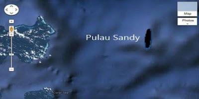 pulau sandy- sland pulau hantu di google earth - blog misteri beda dunia - munsypedia