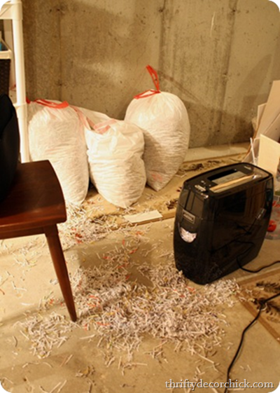 shredding bills at home