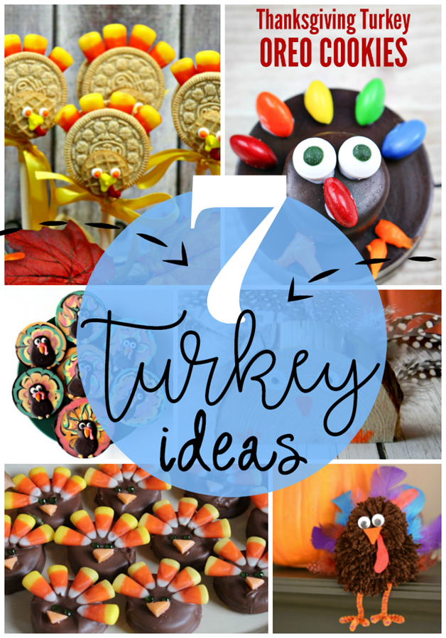 7 Turkey Ideas at GingerSnapCrafts.com #turkey #thanksgiving