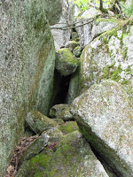 Grotto Cave near Beech Hill Pond in Otis Maine