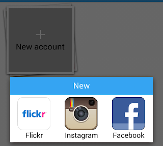 Manage pictures from facebook and instagram
