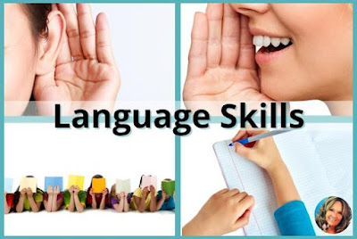 Focus on language skills from newcomer to intermediate to advanced English Language Learners in your classroom. This includes activities and ideas for writing skills, reading skills, grammar, listening, comprehension, and speaking skills.