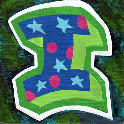 Star Graffiti Letter I