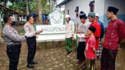 Cegah Penyebaran Covid-19, Polsek Pabuaran Aktifkan Edukasi Masyarakat