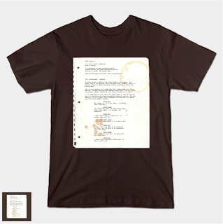 INT. COFFEE SHOP (Pulp Fiction Page 1) Screenplay T-shirt