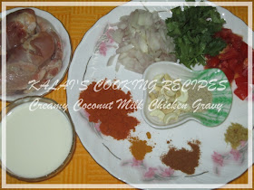 Creamy Coconut Milk Chicken Gravy Ingredients