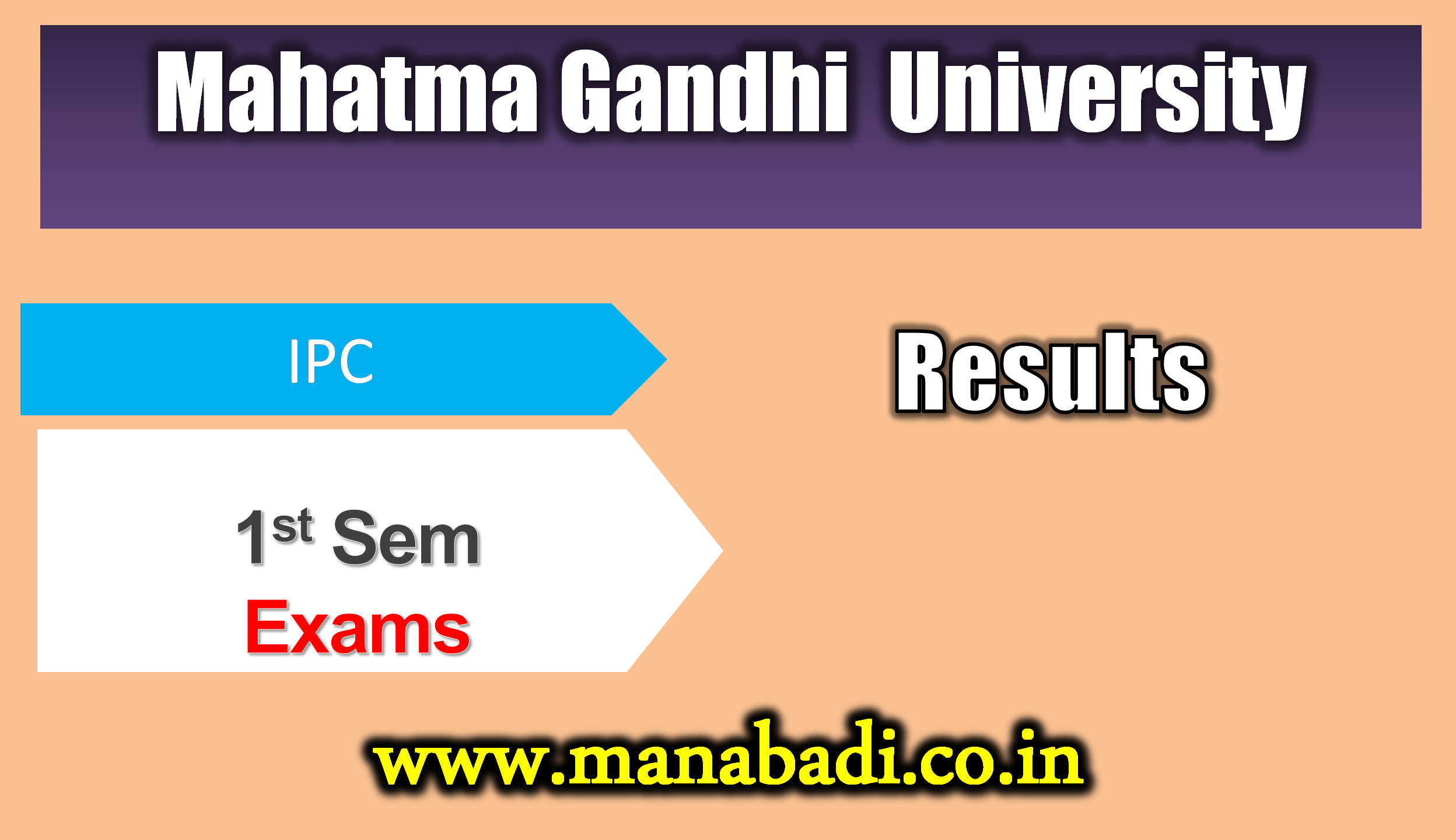 Mahatma Gandhi University IPC 1st-Sem Backlog Aug-2023 Results