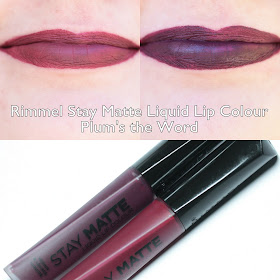 Rimmel Stay Matte Liquid Lip Colour Plum's the Word Swatches and Review