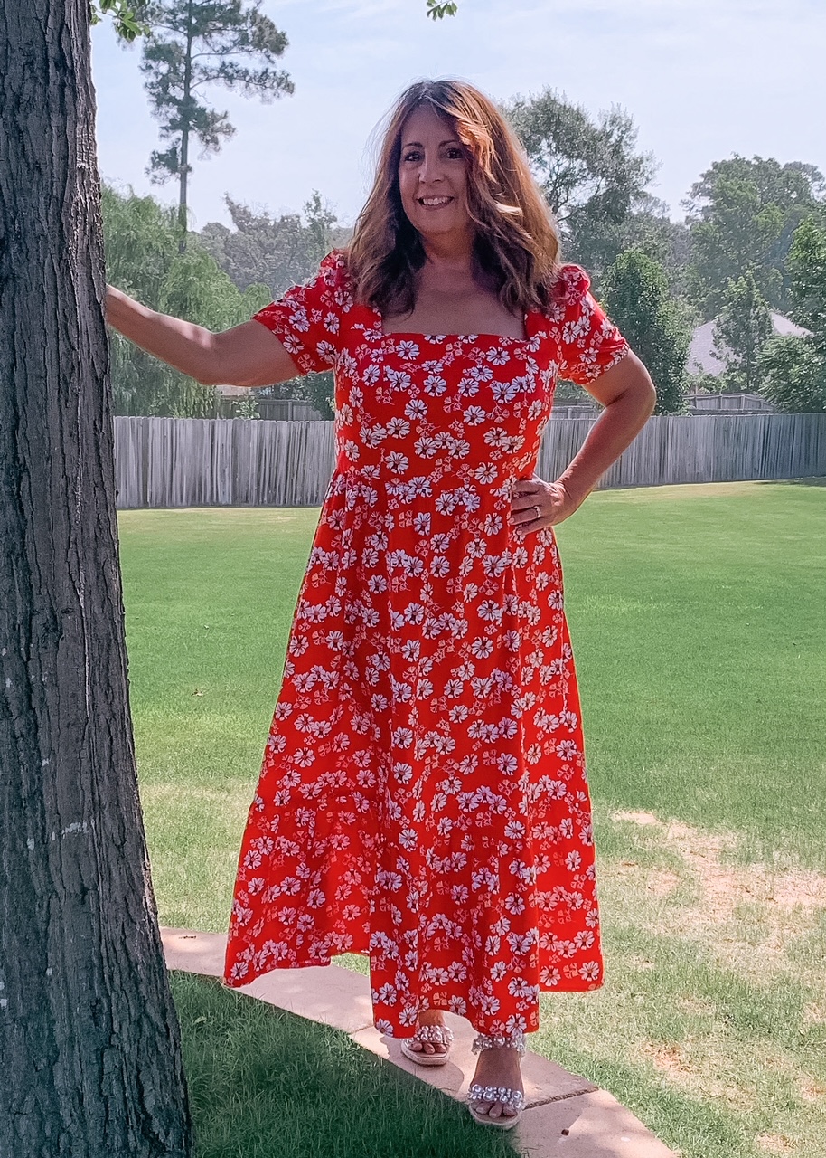 Made By A Fabricista: Vibrant Red and Florals for Summer