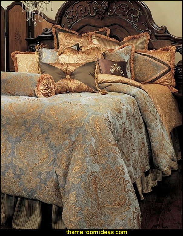 Elizabeth Comforter Set, King, 13-Piece Set   Luxury Bedding - decorating with luxury bedding -  boudoir bedrooms - Discount Luxury Bedding - Adult bedding - Luxury Duvet Covers - Luxury Comforter sets