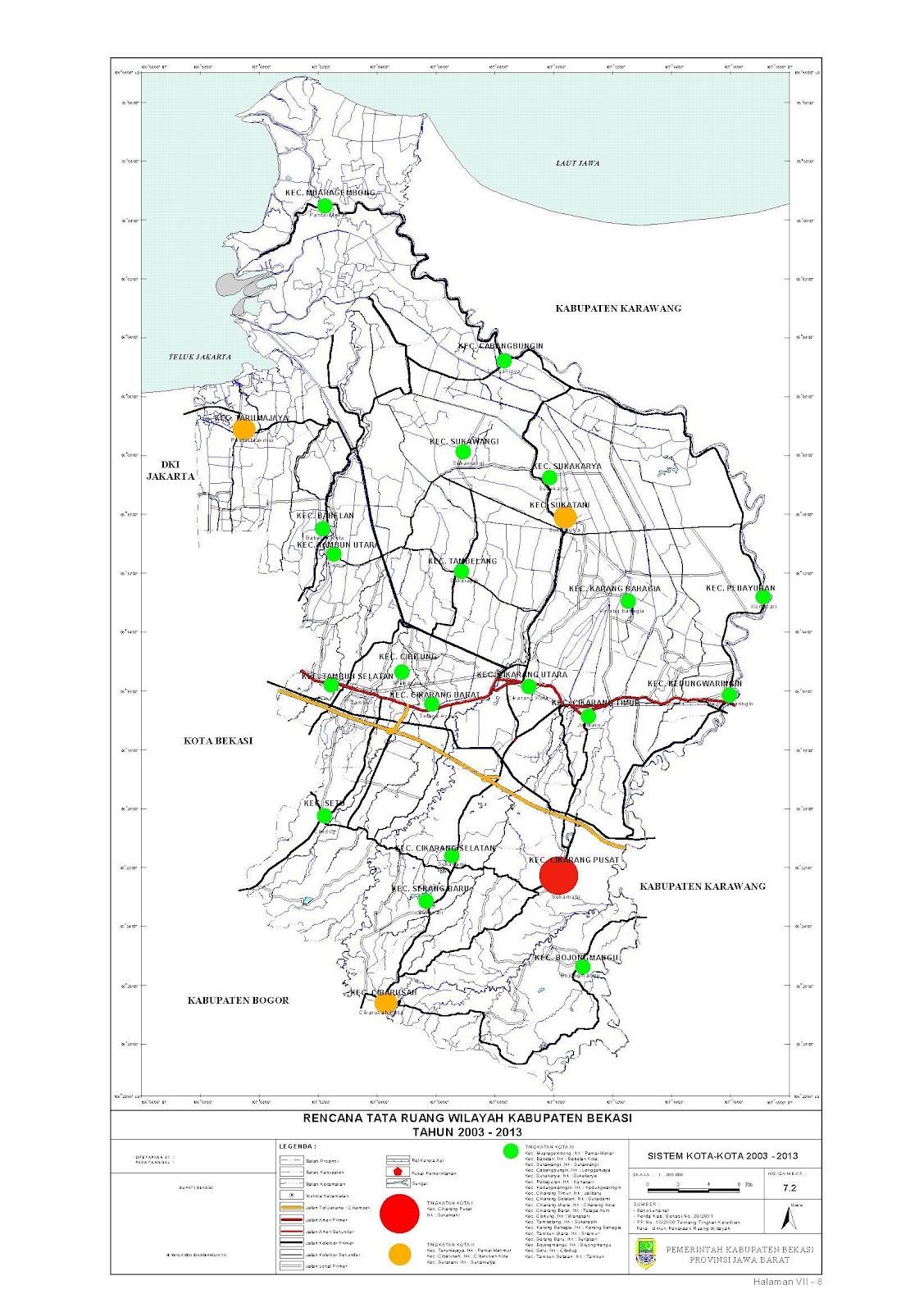 Peta Kabupaten Bekasi  rootmedia