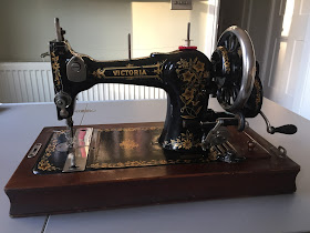 Jones Family Cylinder Shuttle Sewing Machine badged Victoria