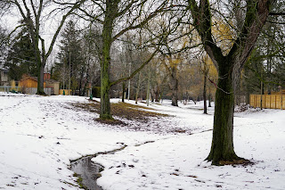 Stream going through Duncairn Park.