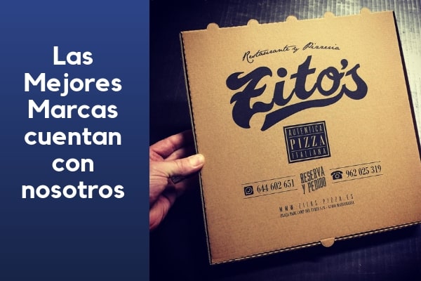 cajas de pizza kraft personalizadas