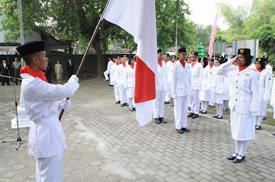 Upacara Pengukuhan Paskibra Kec. Pajangan Tahun 2016