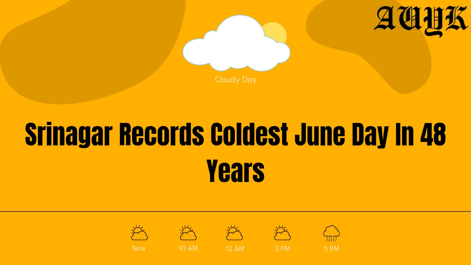 Srinagar Records Coldest June Day In 48 Years