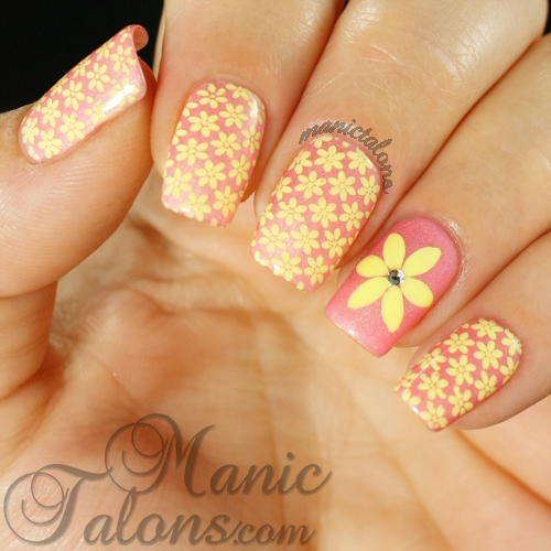 Lily Anna 09, Floral Manicure, Spring Nails