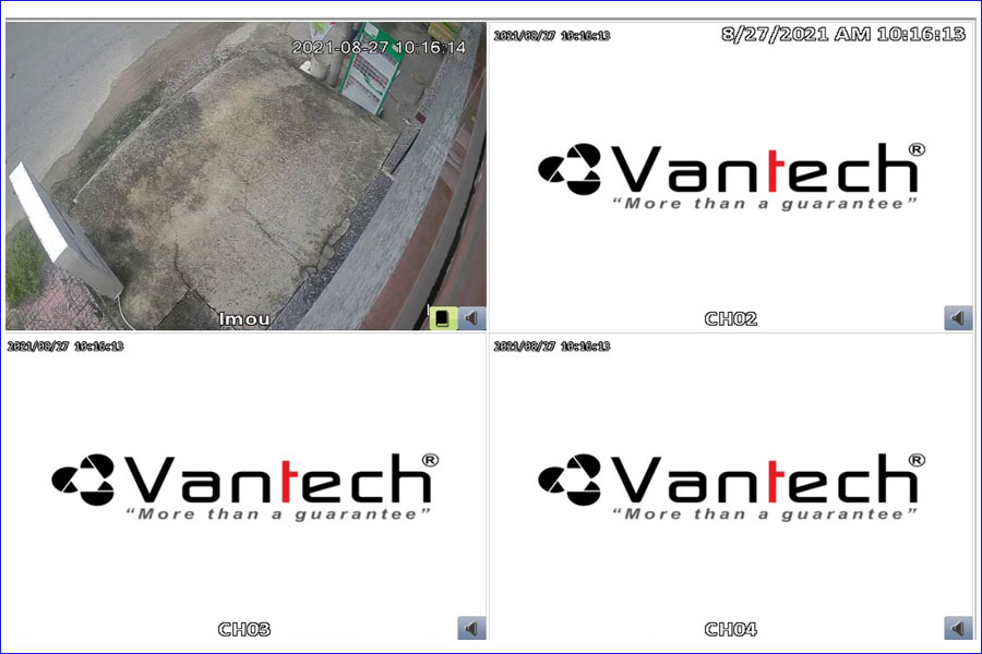 kết nối camera IP wifi vào đầu ghi hình Vantech