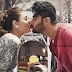 Actress Kareena Kapoor with  Arjun Kapoor in a Kissing scenery 