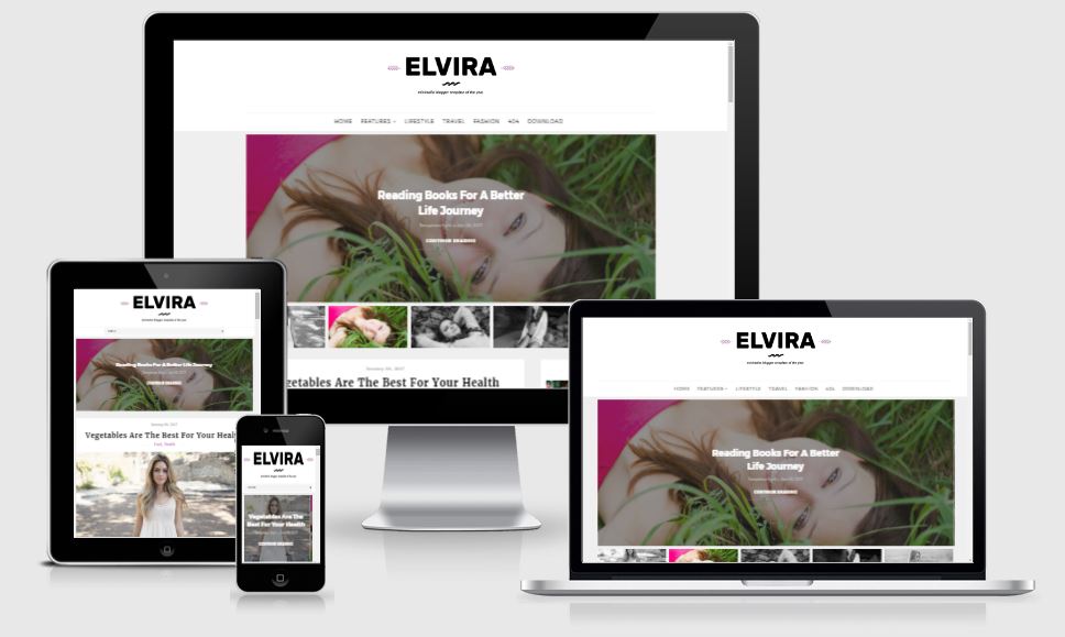 Elvira Blogger Template