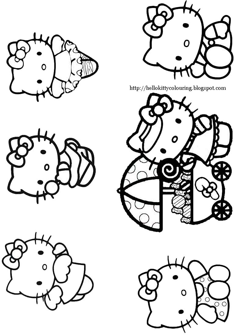 HELLO KITTY COLOURING PAGE
