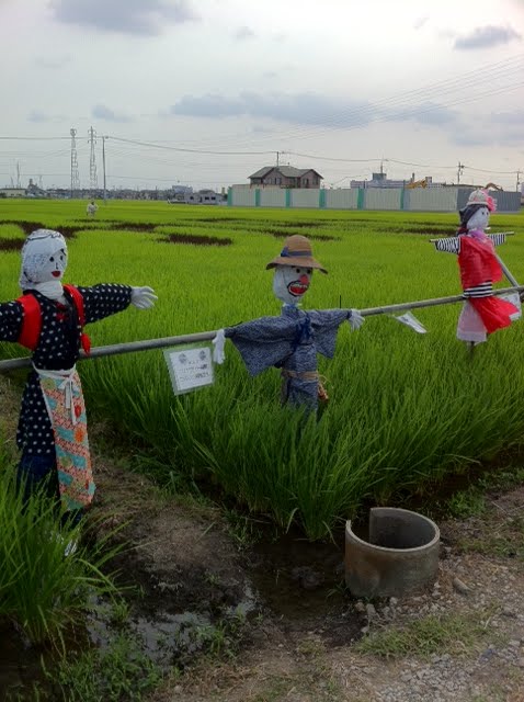 こしがや田んぼアート2011ゲゲゲの鬼太郎（7/24）